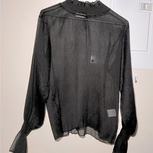 OAK + FORT sheer blouse